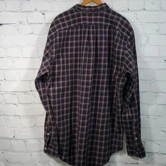 Polo by Ralph Lauren Men’s Blake 2-Ply Long Sleeve Button Up Check Shirt Black - Picture 6 of 8